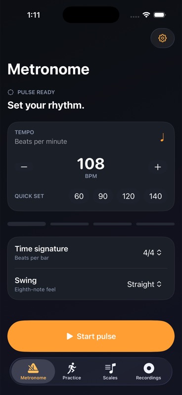 Ostinova metronome interface